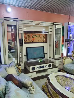 Wall Musical TV Stand With Wine Bar Design With Light