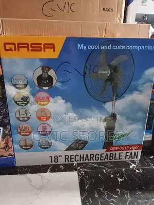 18" QASA Rechargeable Fan