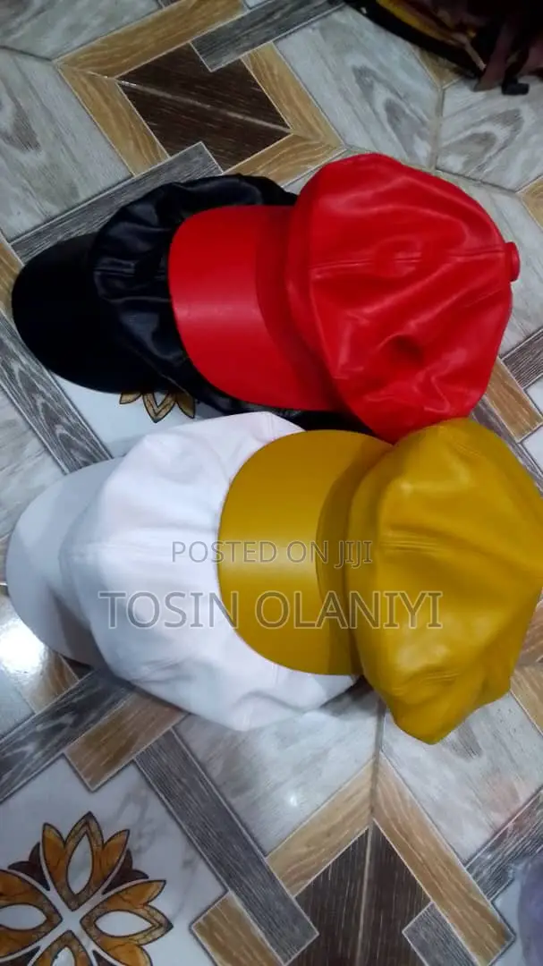 Unisex Leather Octagonal Leather Cap