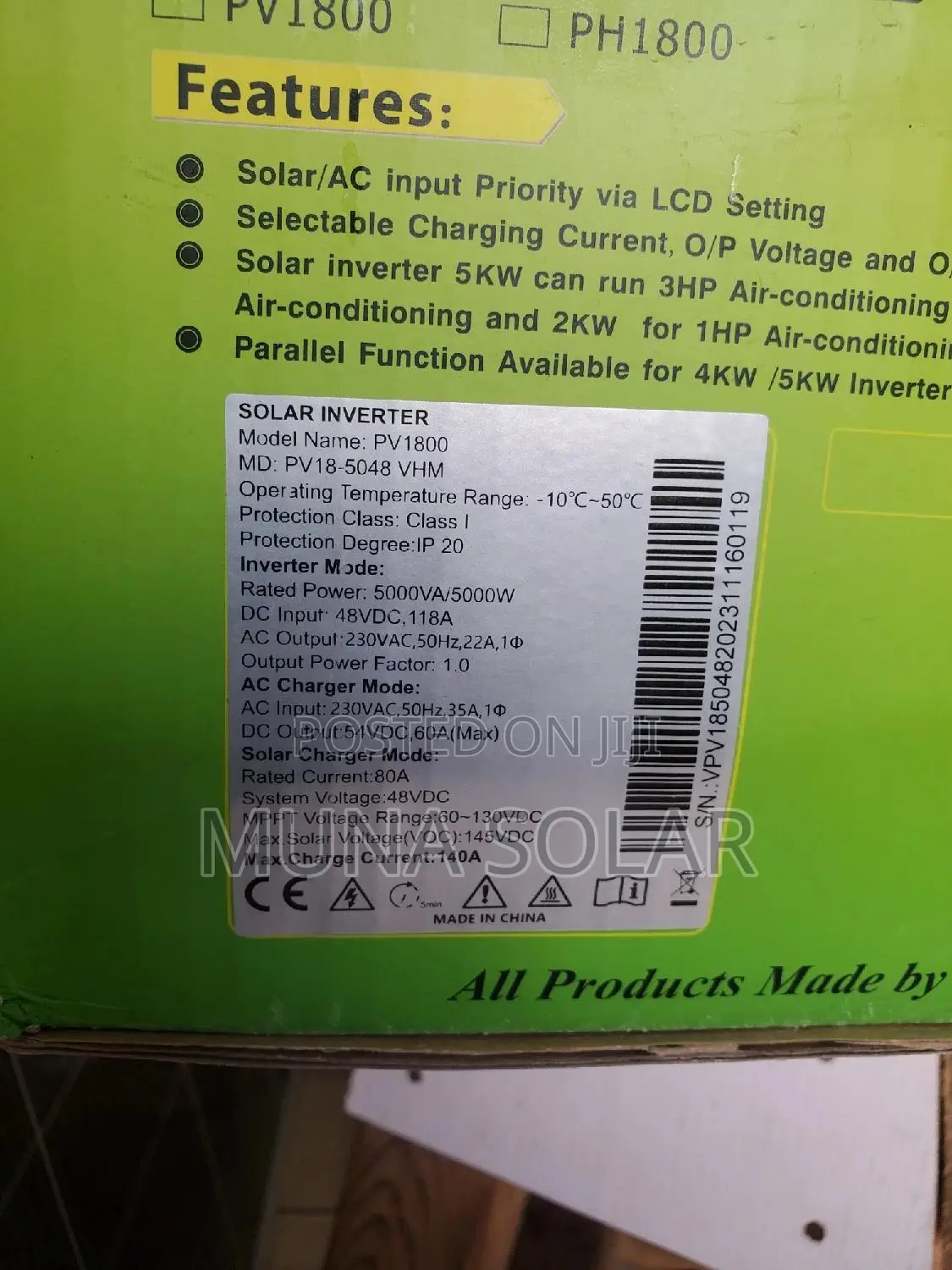 5kva 48v Must Inverter