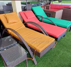 Pool Chair and Side Stools.