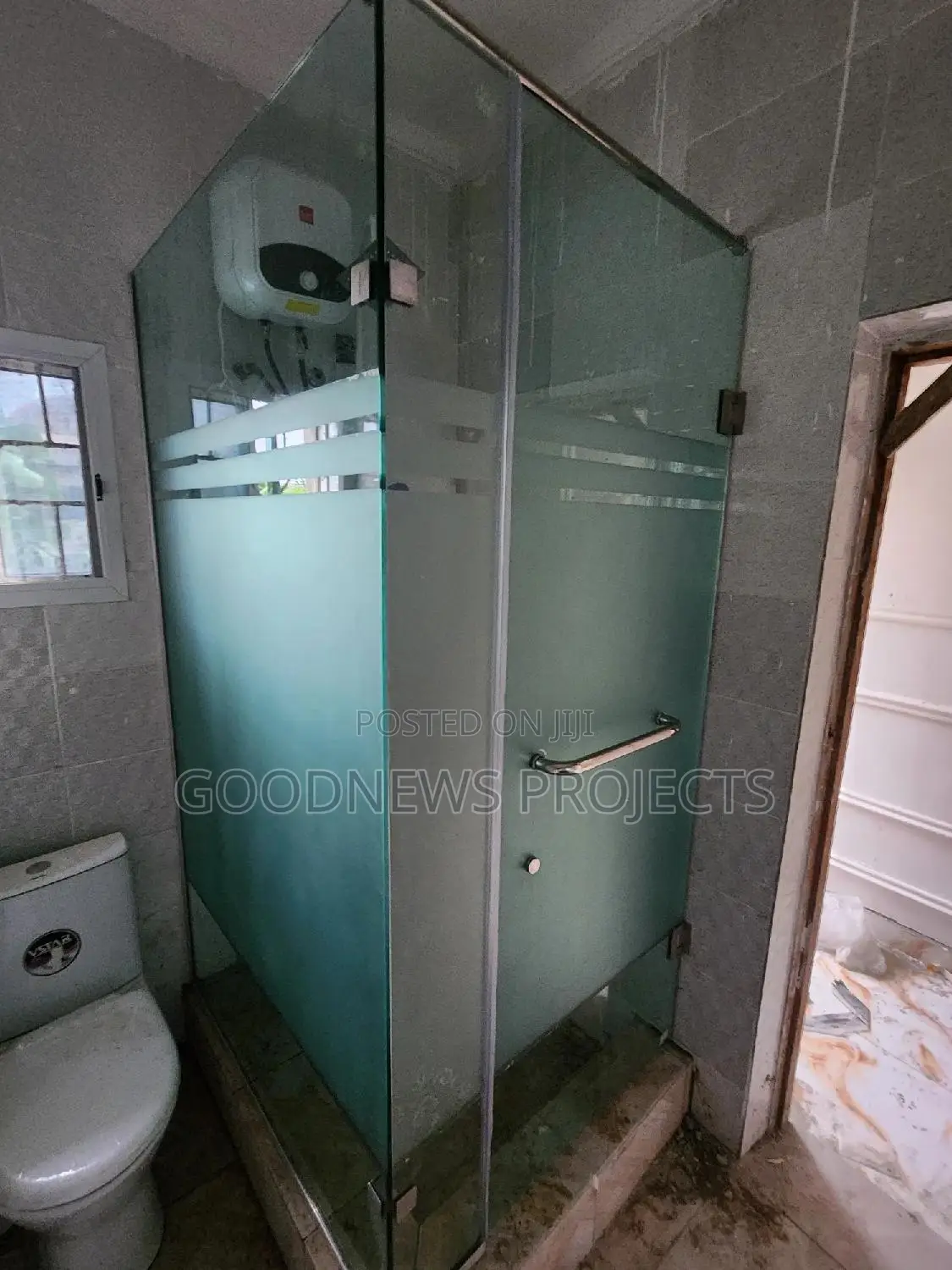 Frosted Hinged Shower Cubicle
