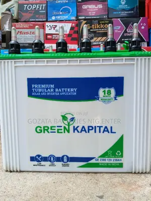 2 GREEN CAPITAL 230AH Fairly Used Solar Tubular Battery Ok