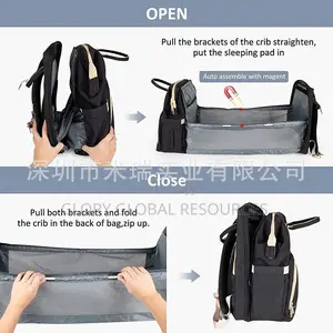 Multifunctional Classic Baby Bed Nursing/Maternity Bag Wit