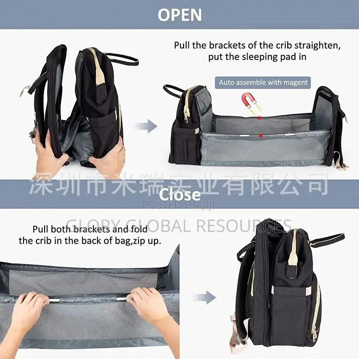 Multifunctional Classic Baby Bed Nursing/Maternity Bag Wit
