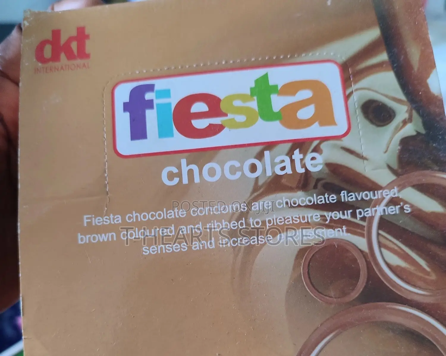 Fiesta Chocolate Flavoured Condom -12 by 3's Pack