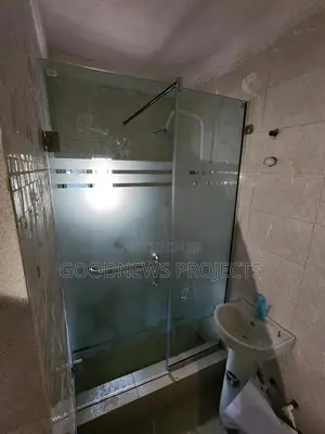 Frosted Lines Shower Glass