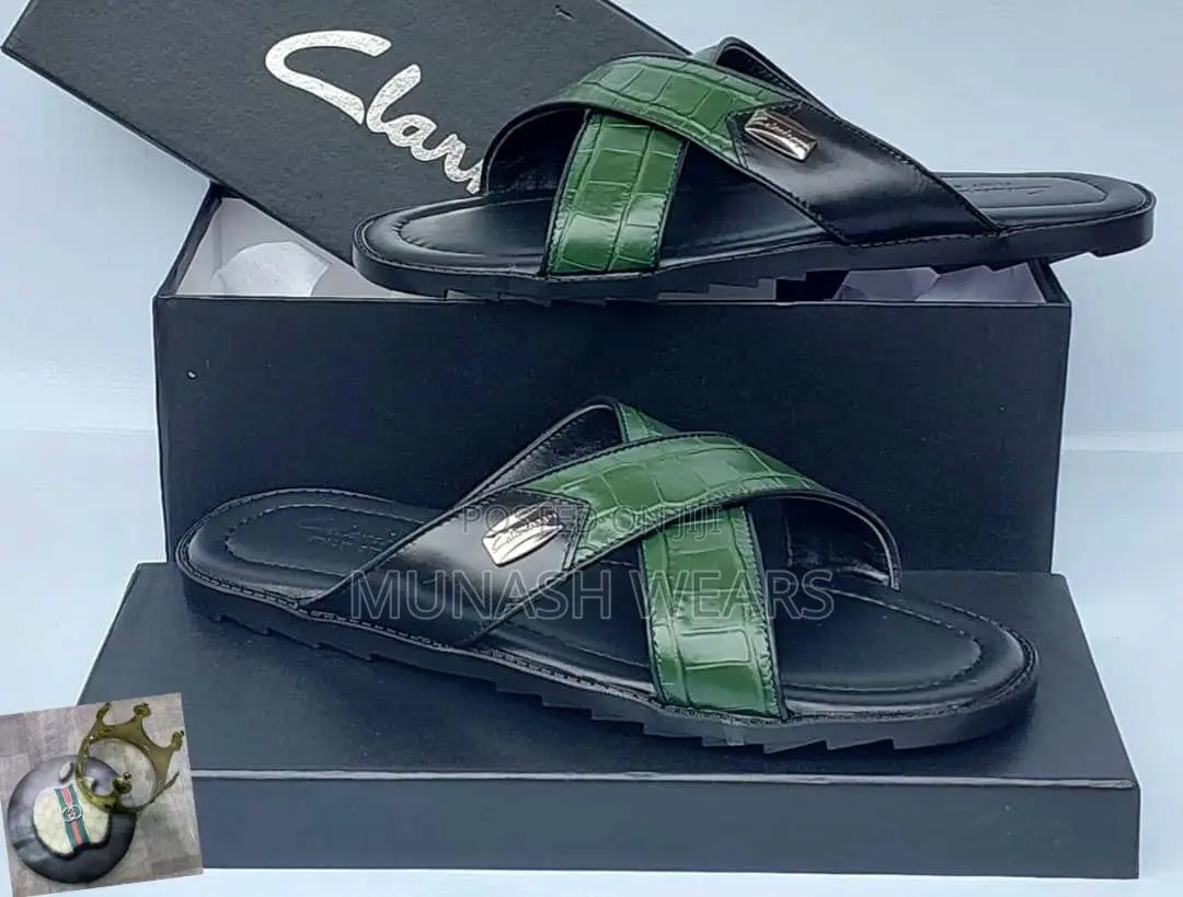 Men Quality Leather Slipers