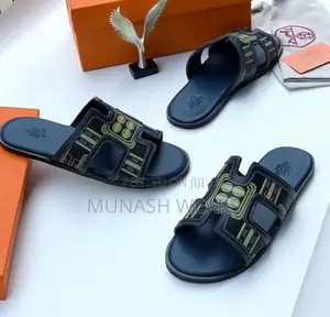 Hermes Leather Slipers