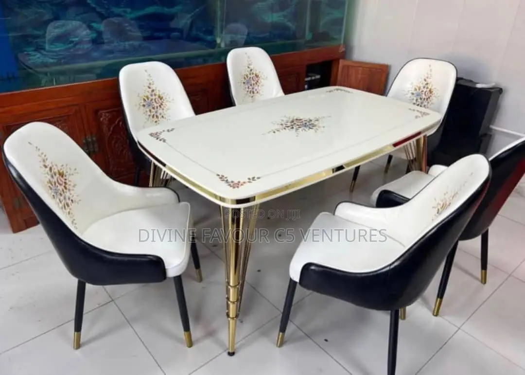 Marble Dining Set With 6 Chairs