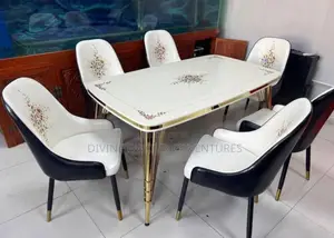 Marble Dining Set With 6 Chairs
