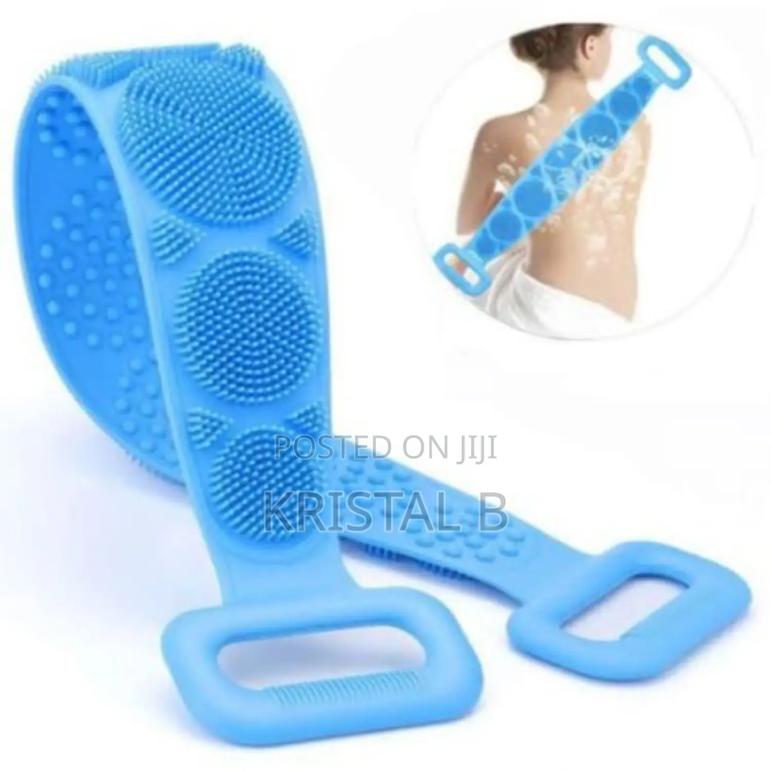 Silicone Double-Sided Bath Brush and Back Scrubber