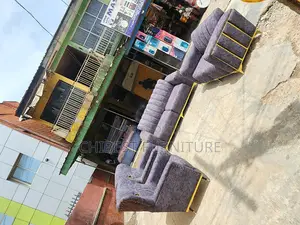 Photo - Complete Set of 7 Seaters Upholstery Padded Sofa Chair
