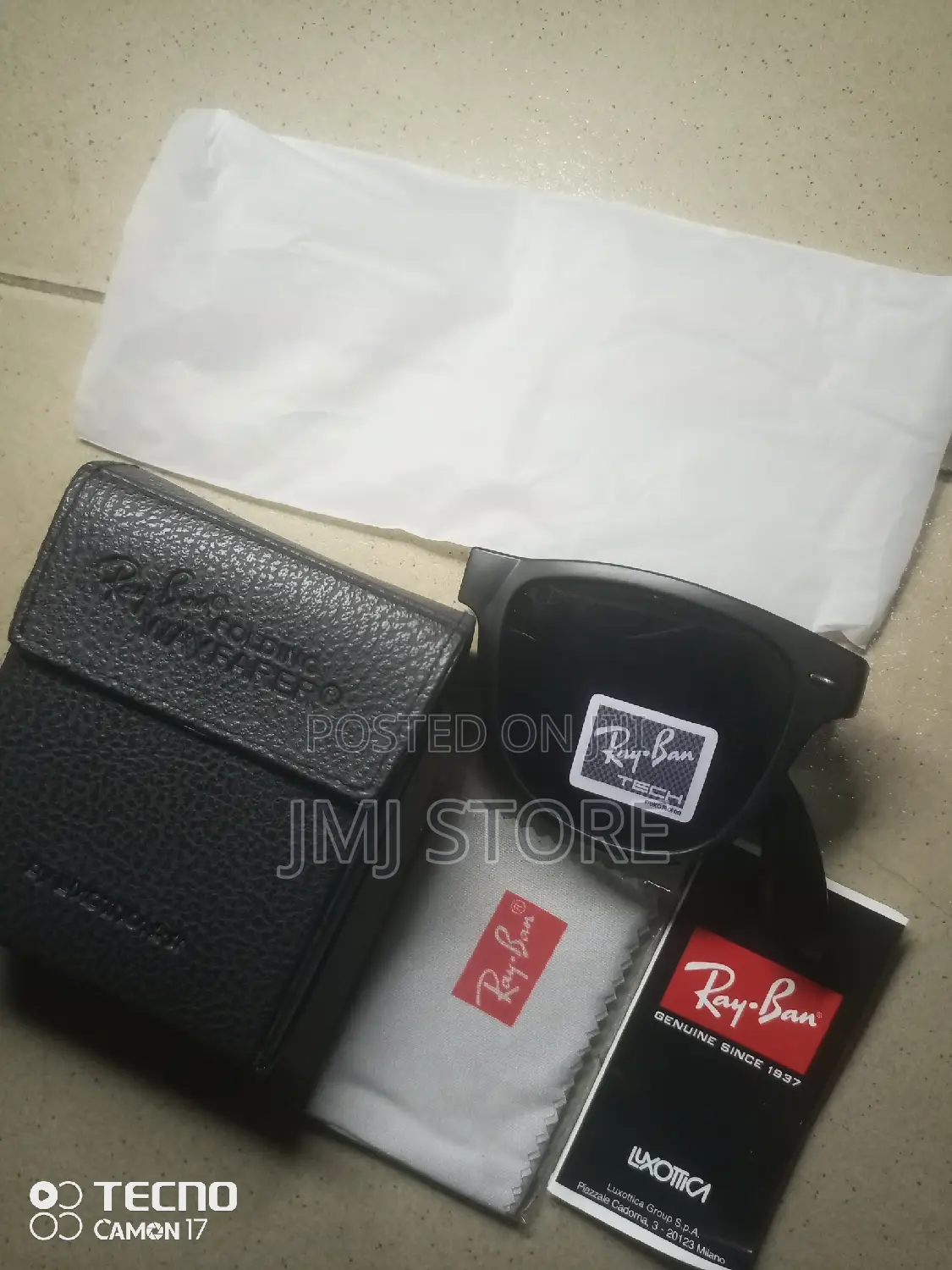 Ray Ban Foldable Wayfarer - Black