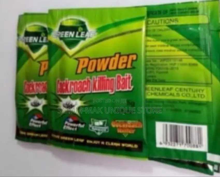 Green Leaf Cockroach Ant Killing Powder - (50 Satchets) - Somm-mak ...