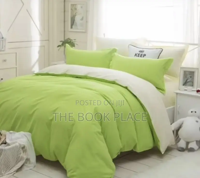 Luxury Plain Lemon/Cream Bedding