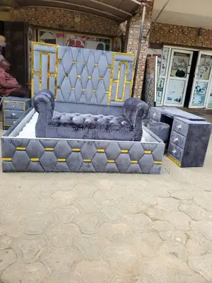 Gray King Bedframe