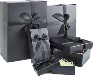 Quality Black Gift Boxes With Ribbon
