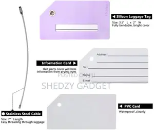 Silicone Luggage Tag With Name