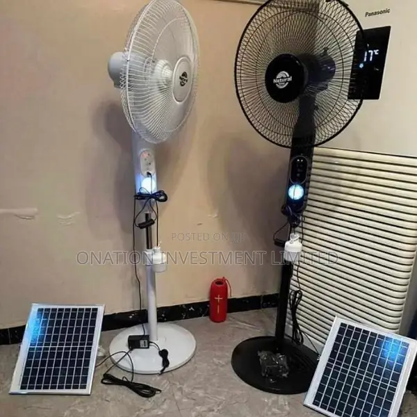 Solar Rechargeable Fan With Panels