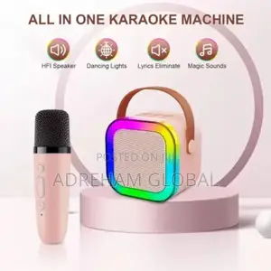 Mini Karaoke Bluetooth Speaker Wit Double Wireles Microphone