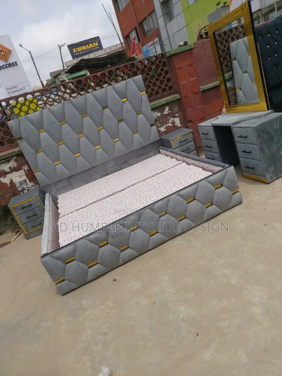 6/6 Standard Padded Bedframe.