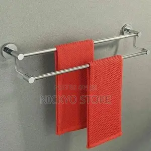 70cm Double-Layer Stainless Steel Towel Rack