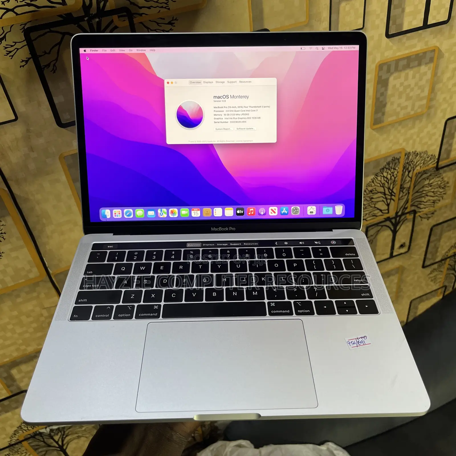 Laptop Apple MacBook Pro 2019 16GB Intel Core I7 SSD 512GB