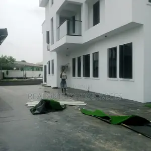 Grass For Lawn, Border Installation And Artificial Plant