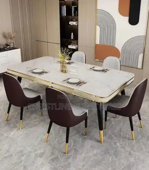 Quality Marble Top Dining Table Set
