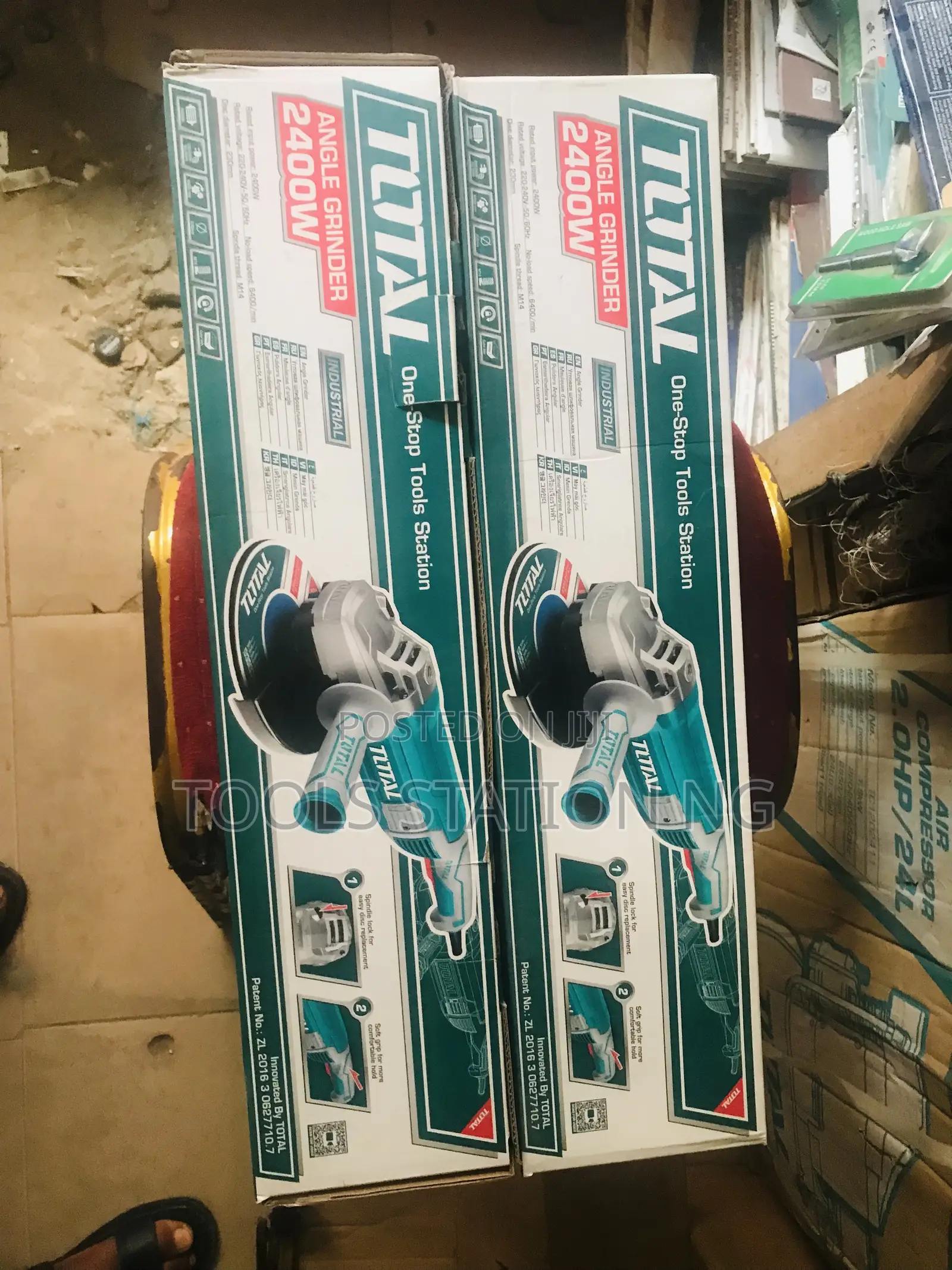 Total 2400w Industrial Angle Grinder