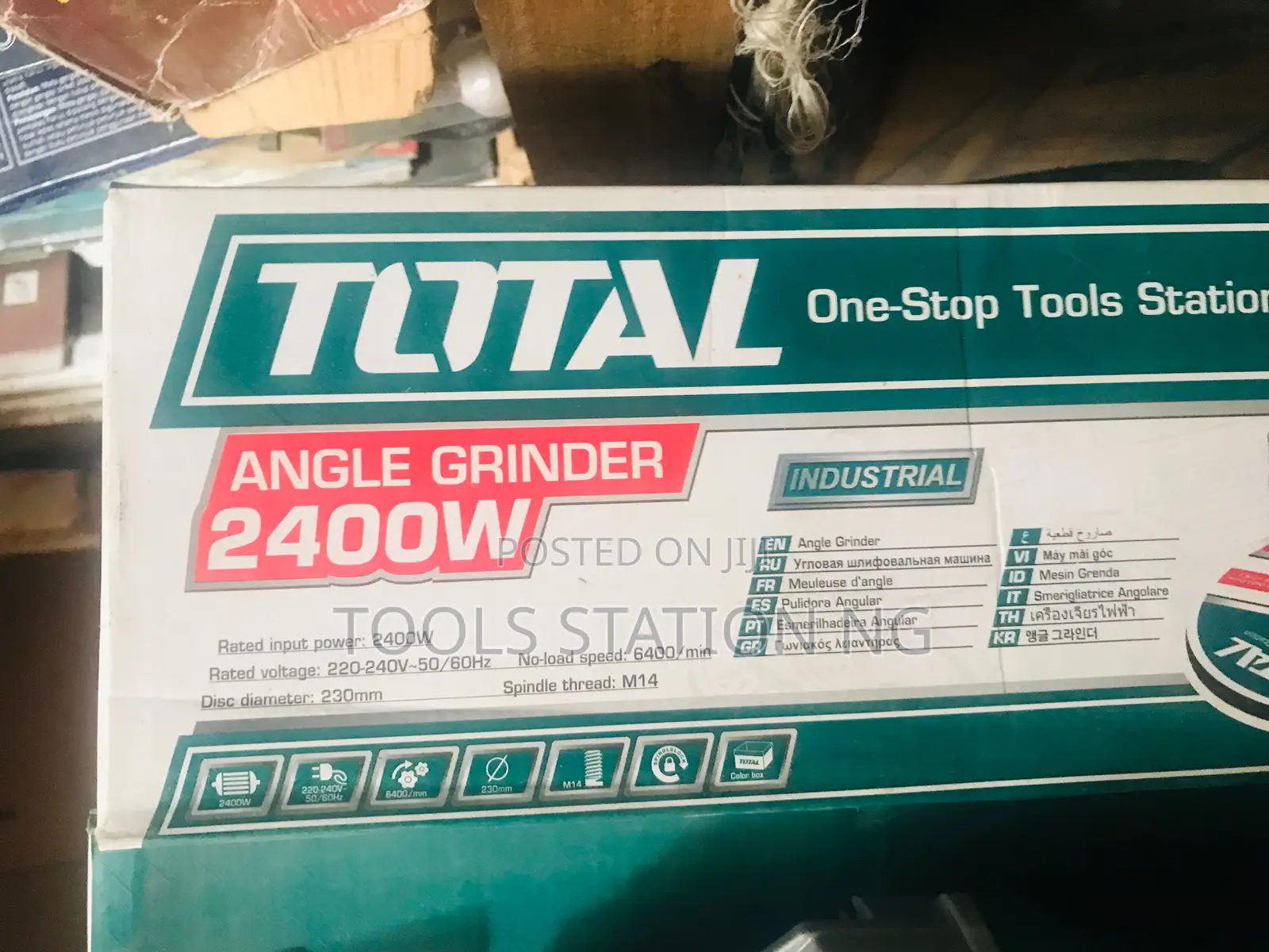 Total 2400w Industrial Angle Grinder