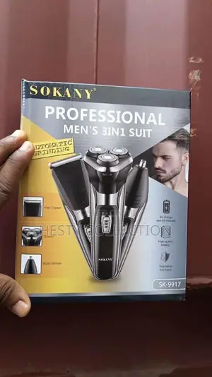 3 in 1 Sokany Rechargeable Clipper Shaver Nose Trimmer