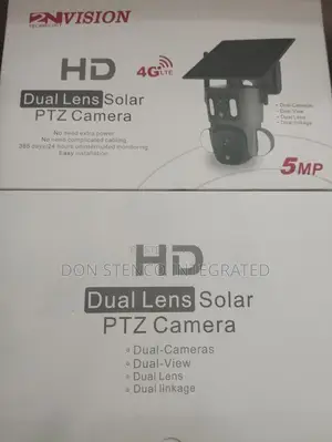 Hd Dual Lens PTZ Solar Camera 4g Lte