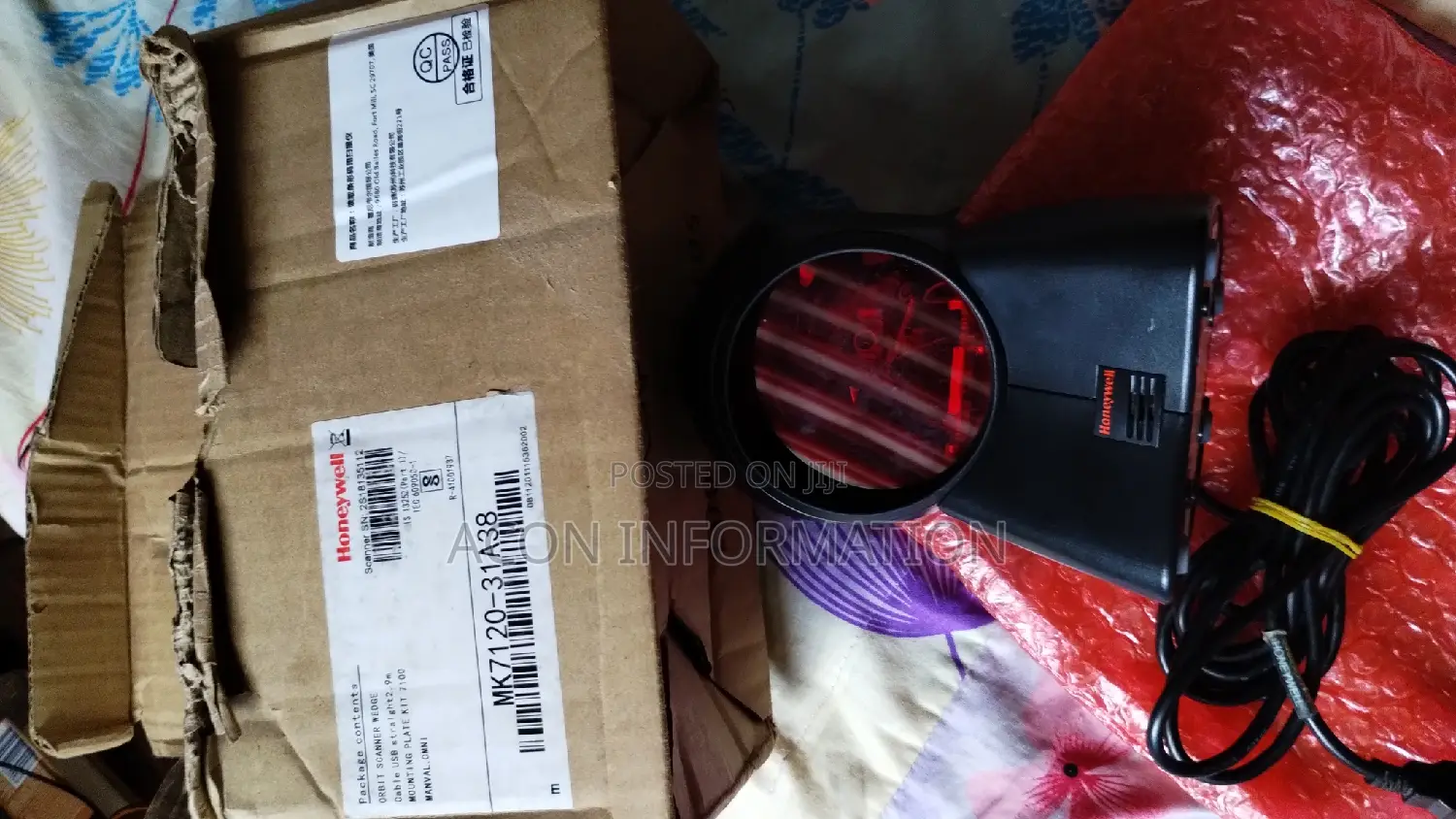 Used Honeywell Ms7120 Table Top Barcode Scanner
