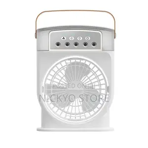 Multi-Function Portable Fan With Led Lights Handle