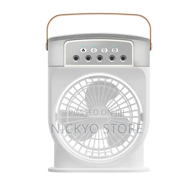 Multi-Function Portable Fan With Led Lights Handle