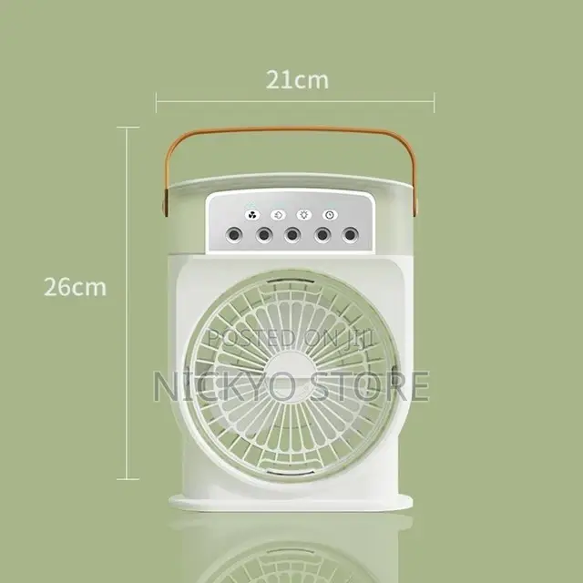 Multi-Function Portable Fan With Led Lights Handle