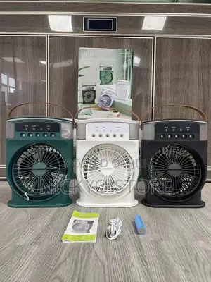 Multi-Function Portable Fan With Led Lights Handle