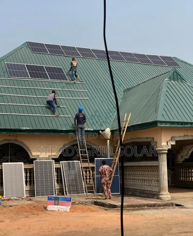 15kva Powerful Solar Inverter Installation With Dry Cell Bat