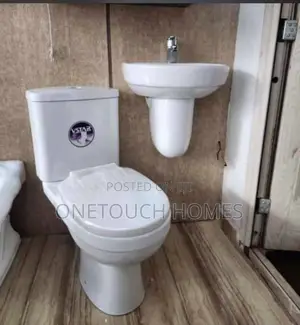 V Star Wc With Wall Hung Basin and Pedestal