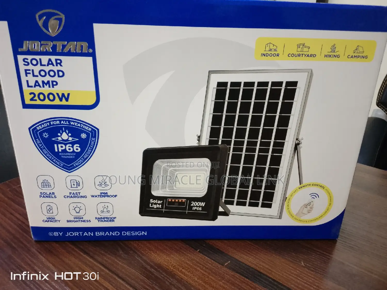 200w Solar Flood Lamp