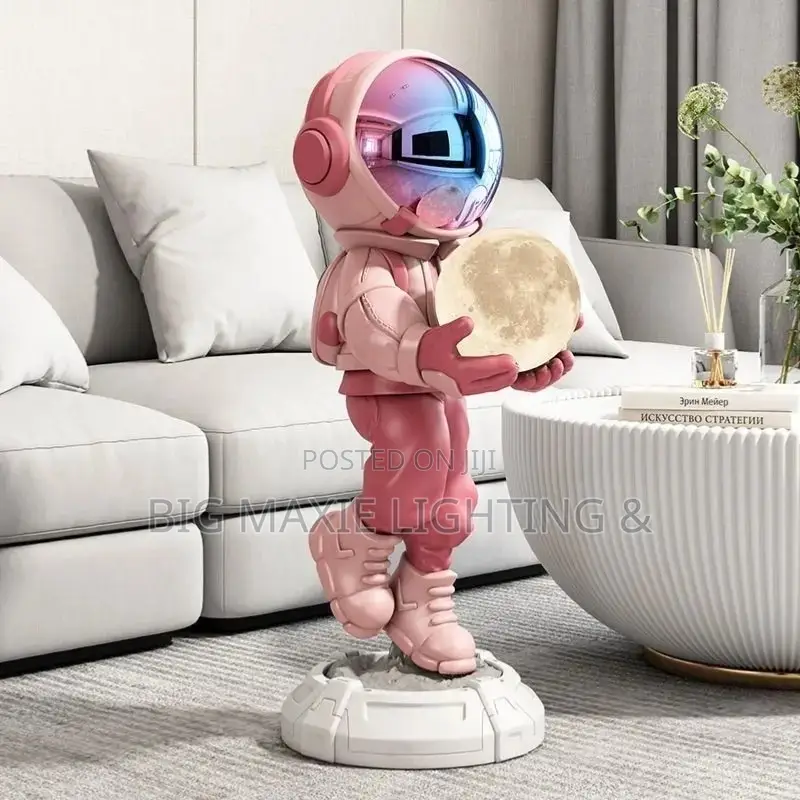 Home Decor Creative Luminous Astronaut Statue Floor Lamp