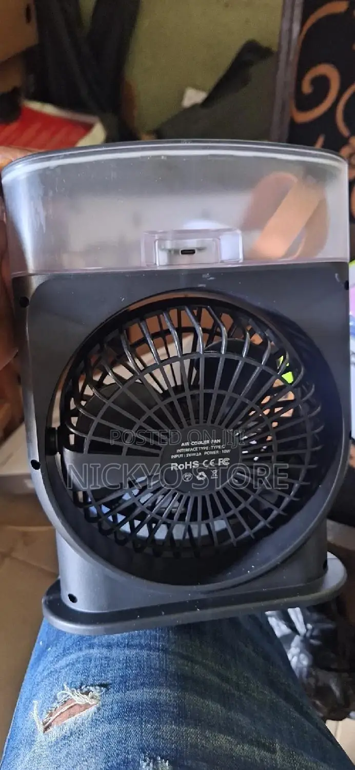 Multi-Function Portable Fan With Led Lights Handle