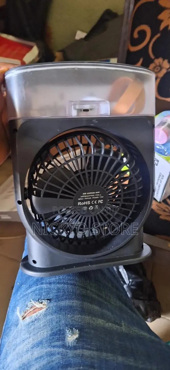 Multi-Function Portable Fan With Led Lights Handle
