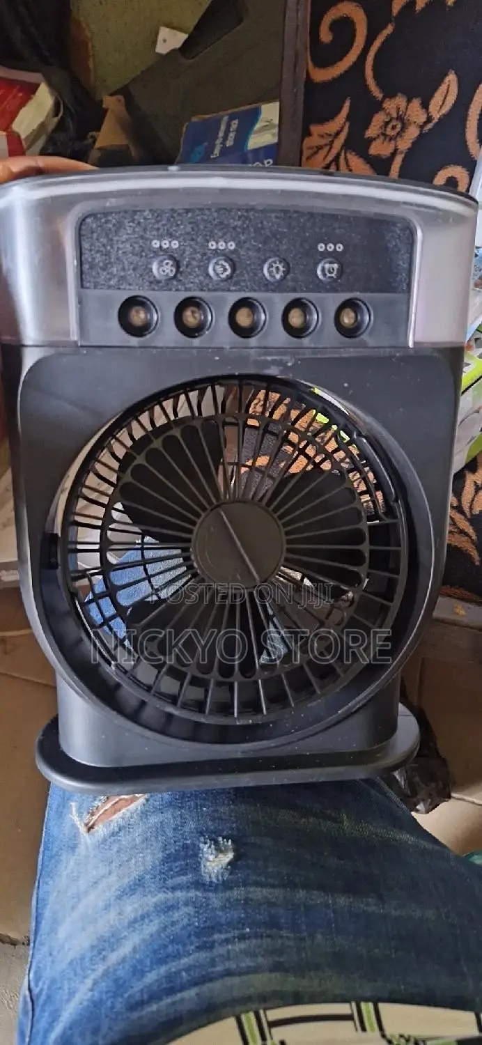Multi-Function Portable Fan With Led Lights Handle