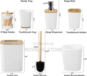 6pcs Bathroom Accessories