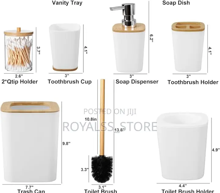 6pcs Bathroom Accessories