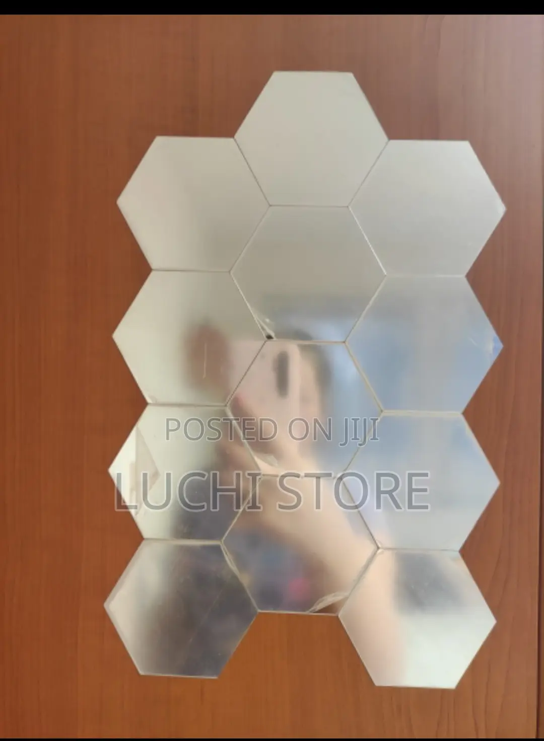 Hexagon Acrylic Mirror Wall Sticker