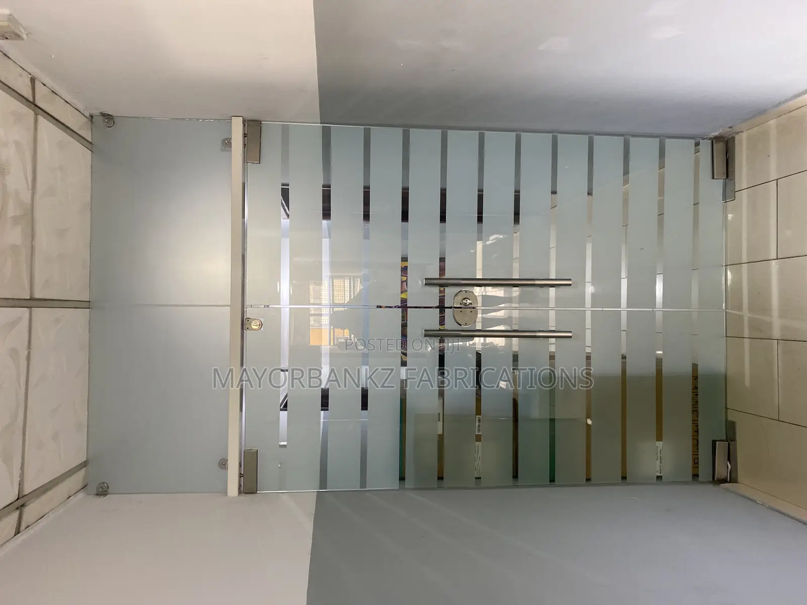 Double Panel Glass Door